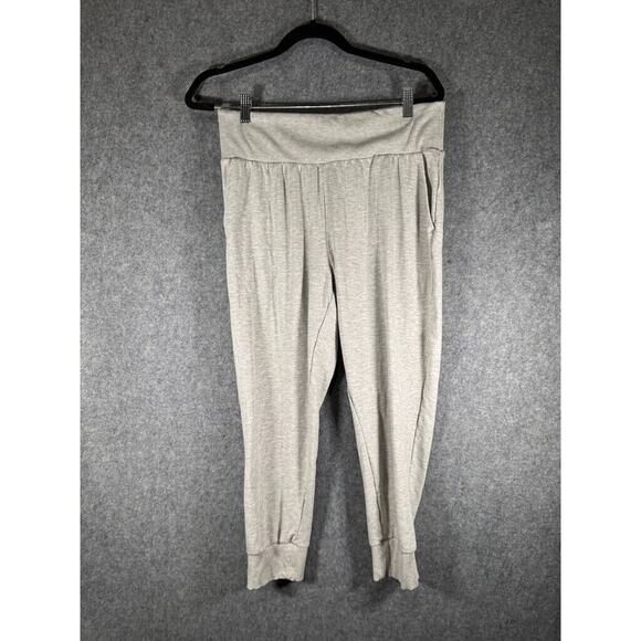 Nike Pants Women Large Gray Pull On Tapered Leg Jogger Activewear Workout Lounge - Picture 1 of 7